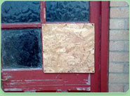 boarded up Filton